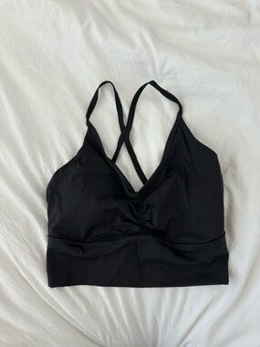 Gymshark Black Strappy V-Neck top